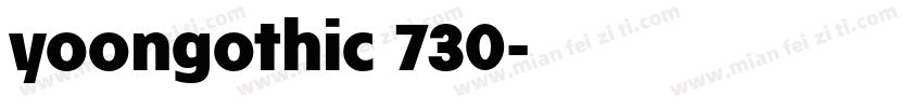 yoongothic 730字体转换